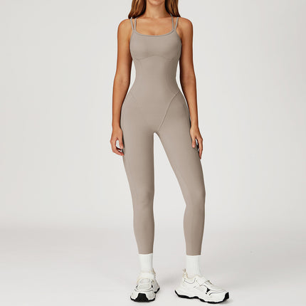 Jumpsuit Cross Back One-piece Slim-fit Yoga Wear