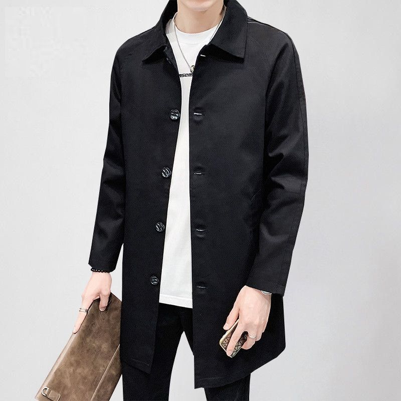 Men's Casual Loose Mid-length Coat