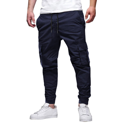 Men's Multi-pocket Drawstring Leisure Japanese Overalls