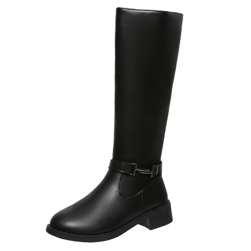 Women's Winter Chunky Heel Round Head Knight Over The Knee Boots