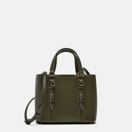Women's Olive Green Mini City Portable Messenger Bag
