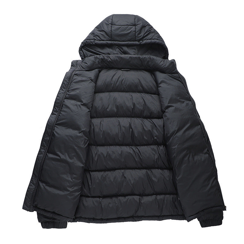 Hooded Cotton Jacket Men's Warm Quilted Jacket