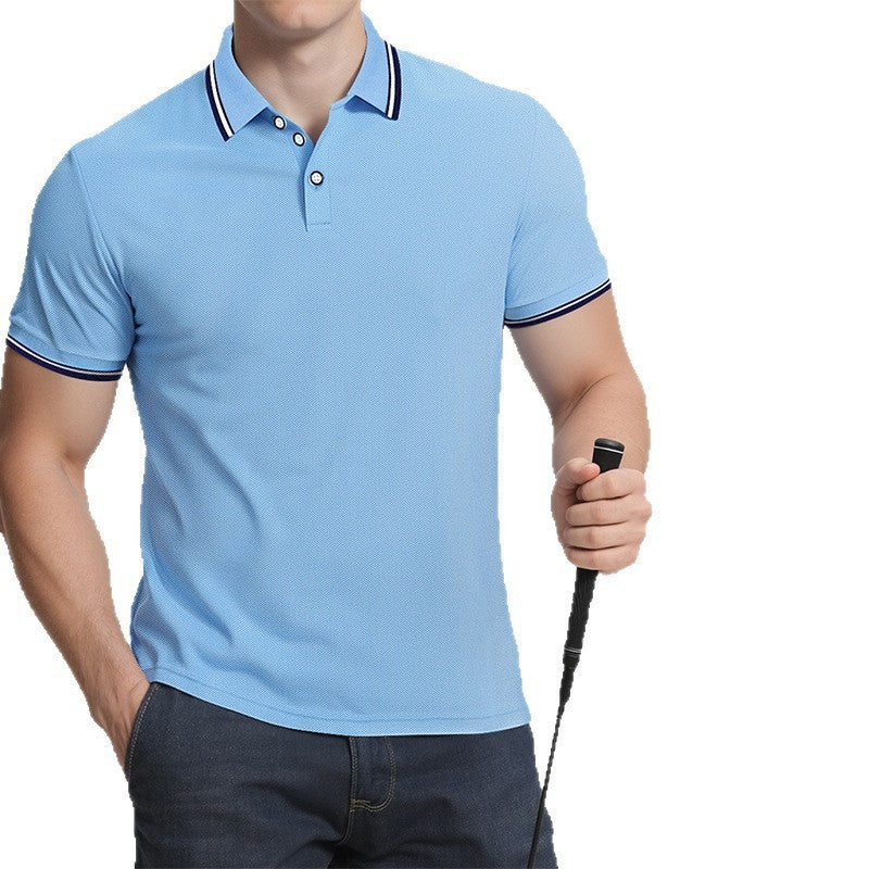 Summer Loose Lapels Short Sleeve Men