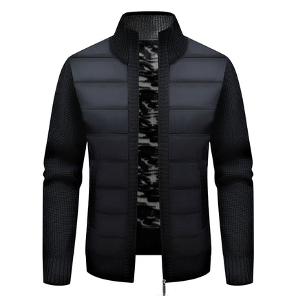 Men's Thickened Long-sleeve Cardigan Sweater Coat