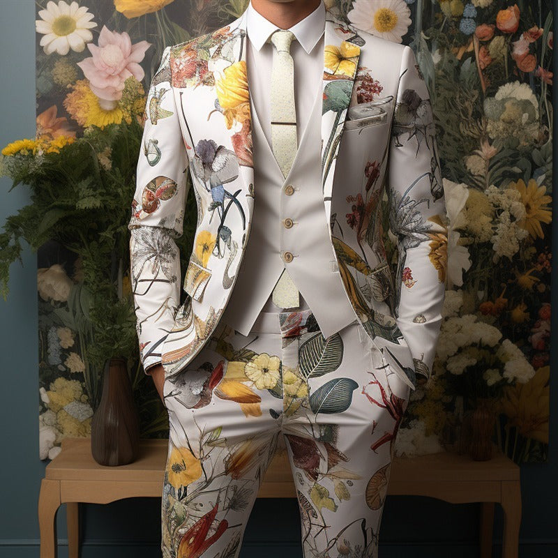 Men's 3D Digital Printing Suit Cos Party
