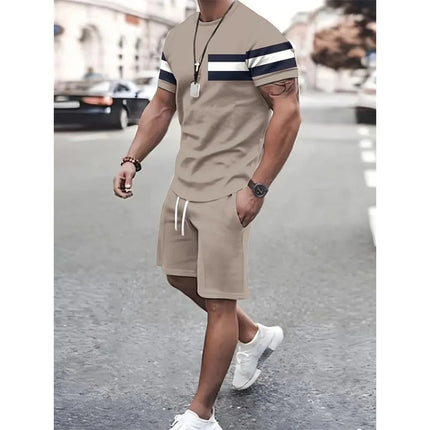 Sports Short-sleeved T-shirt Suit Two-piece Outdoor