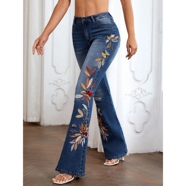 Womens Stylish Slimming High-elasticity Jeans