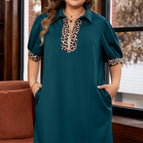 Sea Green / 1X / 50%Polyester+43%Viscose+7%Elastane