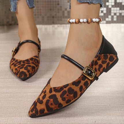 Large Size Flat Bottom Casual Suede Work Shoes Women