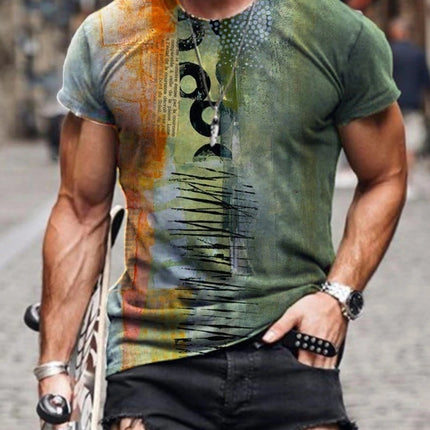 Men's Printed Short-sleeved T-shirt