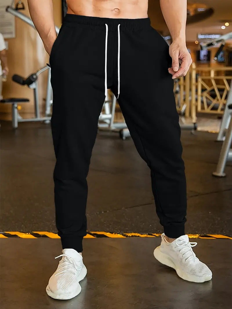 Linen Leisure Trousers Men's Elastic Lace Thin