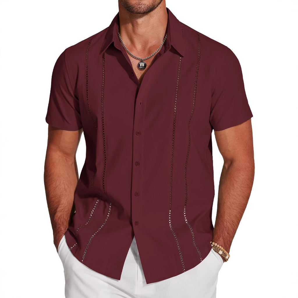 Trendy Wild Hawaii Holiday Lapel Men's Shirt