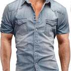Short Sleeve Light Blue / 2XL