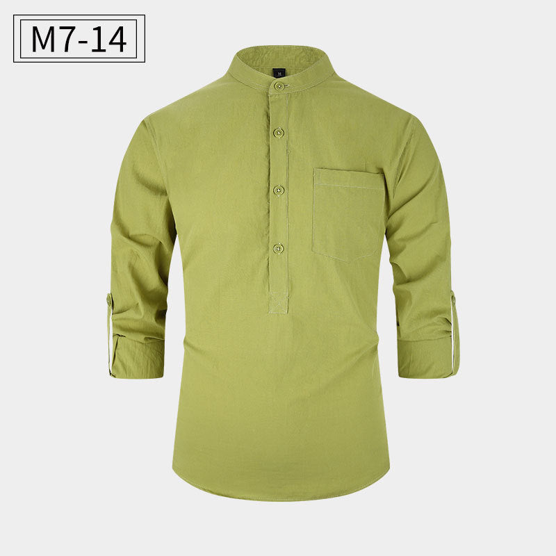 New Men's Cotton Shirt Casual Style