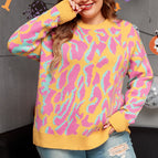 Bright Pink / 1X / 50%Viscose+28%Polyester+22%Polyamide