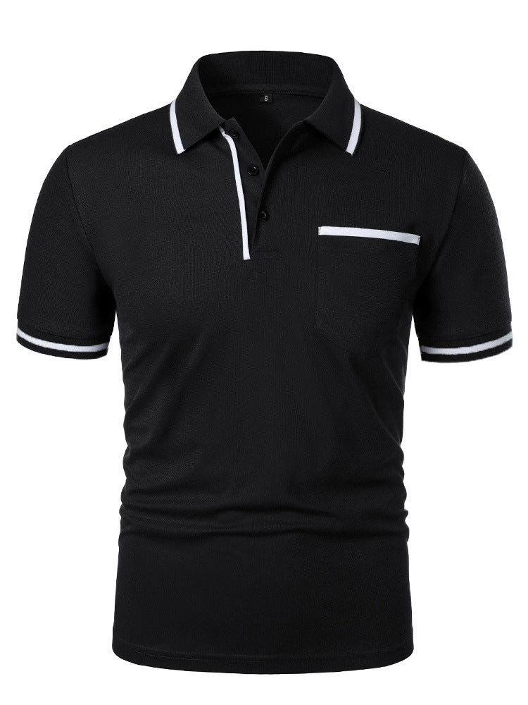 Men's Casual Lapel Short Sleeve T-shirt
