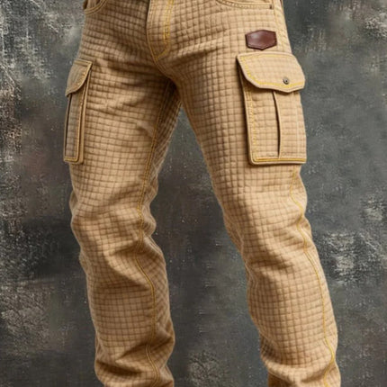 Punk Men's Vintage Work Pants