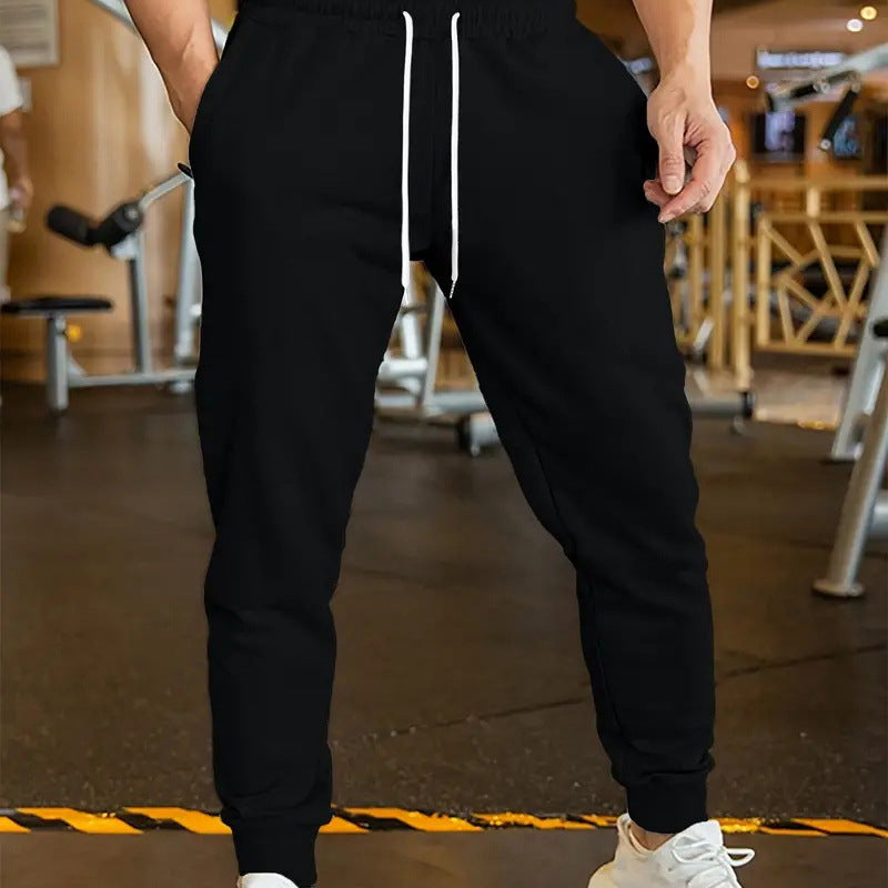 Linen Leisure Trousers Men's Elastic Lace Thin