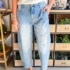 Beau Blue / 4 / 72%Cotton+26%Polyester+2%Elastane