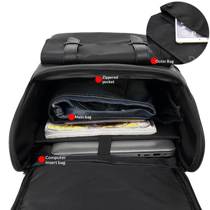 Mens Large-Capacity Travel Laptop Backpack