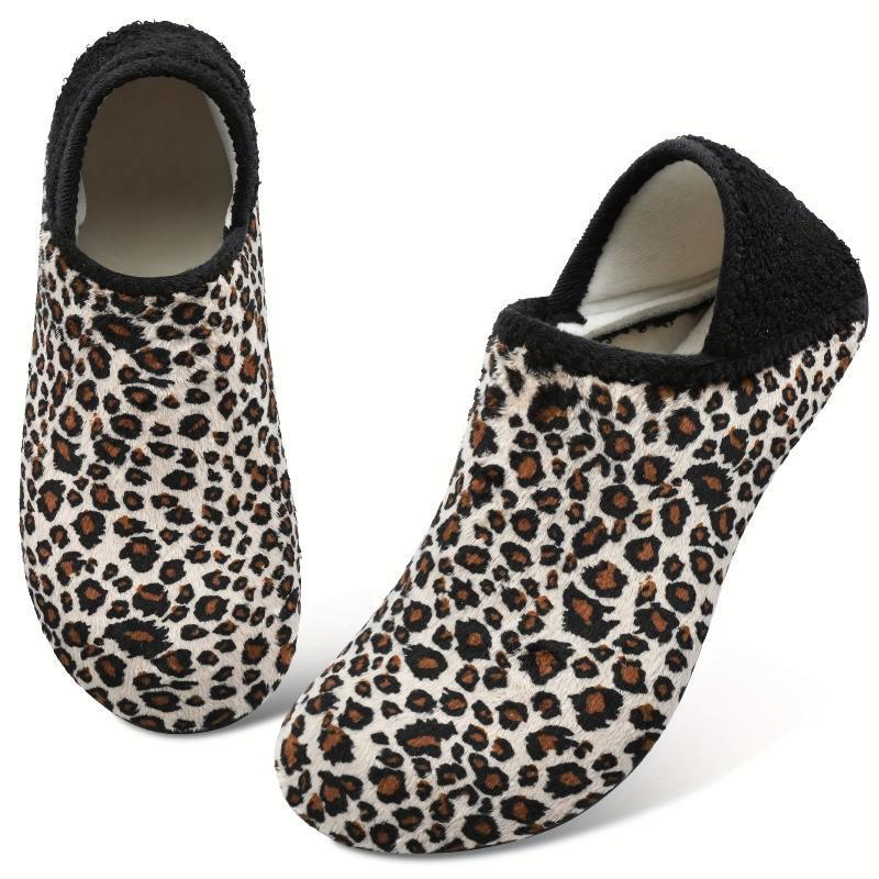 Women's Plush Flat Shoes Winter Warm Slip On Shoes