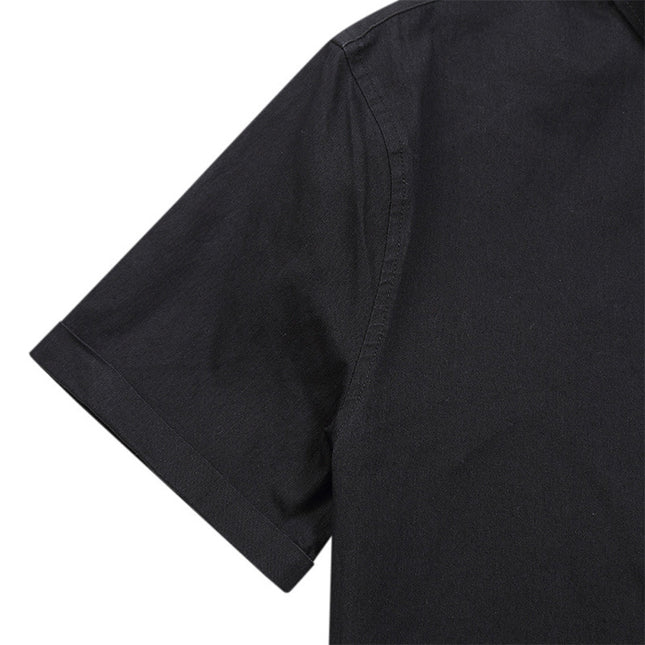 Men's Short-sleeved Casual Denim Non-ironing Shirt