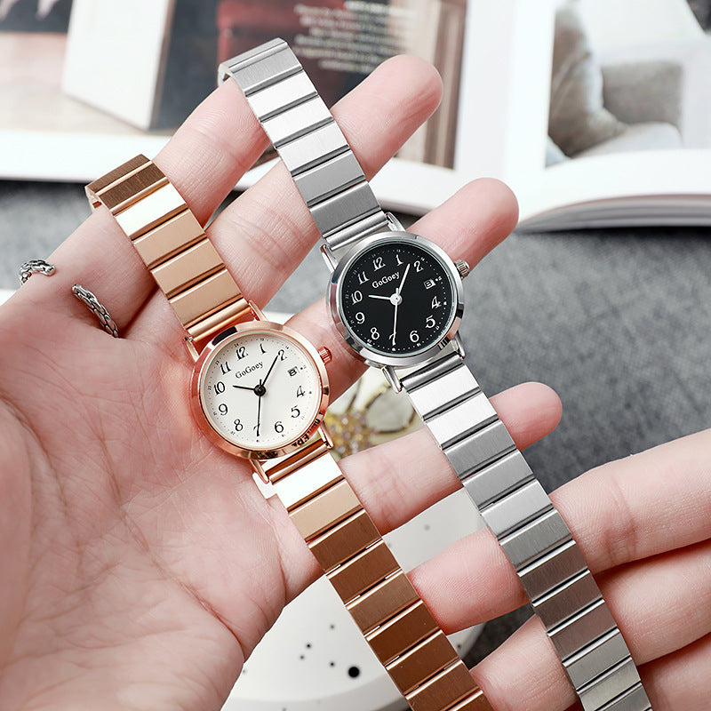 Fashion Steel Belt Quartz Women's Watch