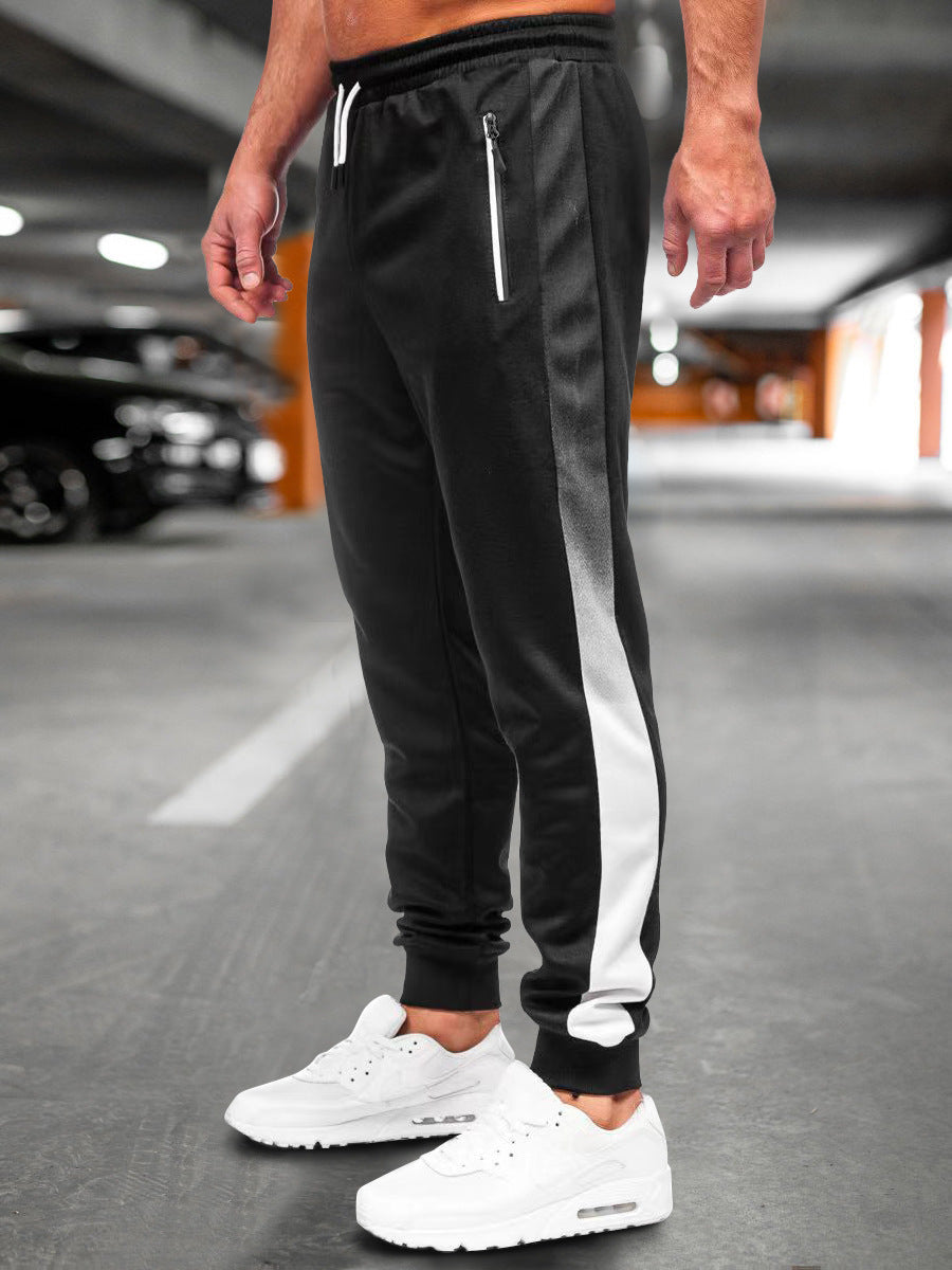 Gradient Color Sports Men Casual Running Trousers