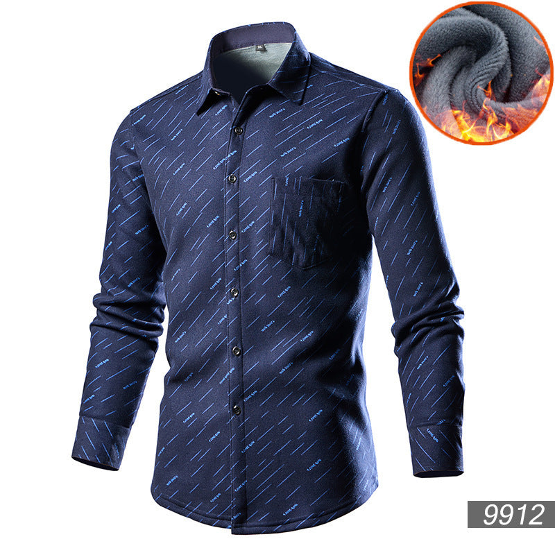 Men's Trendy Fleece-lined Thick Warm Trendy Shirt