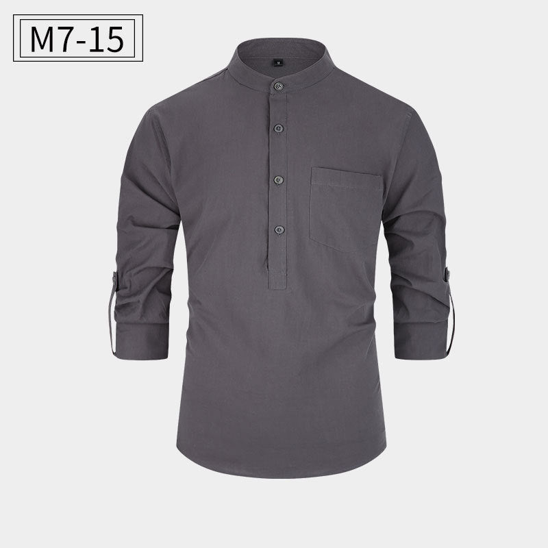 New Men's Cotton Shirt Casual Style