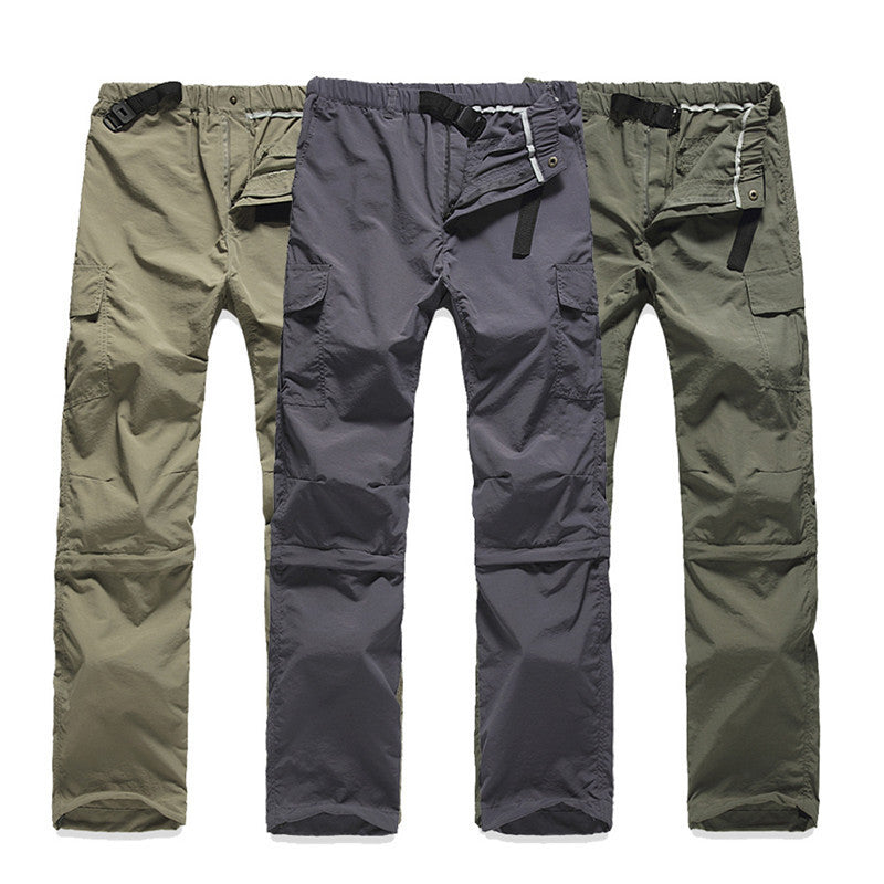 Outdoor Sports Detachable Two-piece Mountaineering Quick-dry Pants