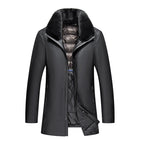 Black And Black Fur Collar / 4XL