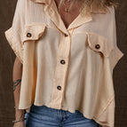 Beige / S / 75%Polyester+25%Cotton