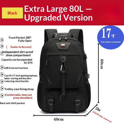 Outdoor Mountaineering Waterproof Extra Large Capacity Travel Luggage Backpack