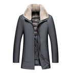 Gray White Fur Collar / 4XL