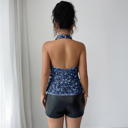 Women's Fashionable Sexy Elegant Sequin Camisole
