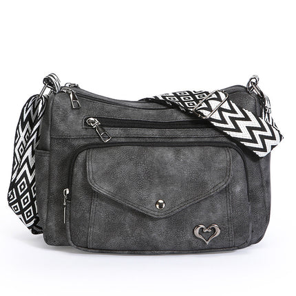 Flip All-match Simple Middle-aged Large Capacity Shoulder Messenger Bag