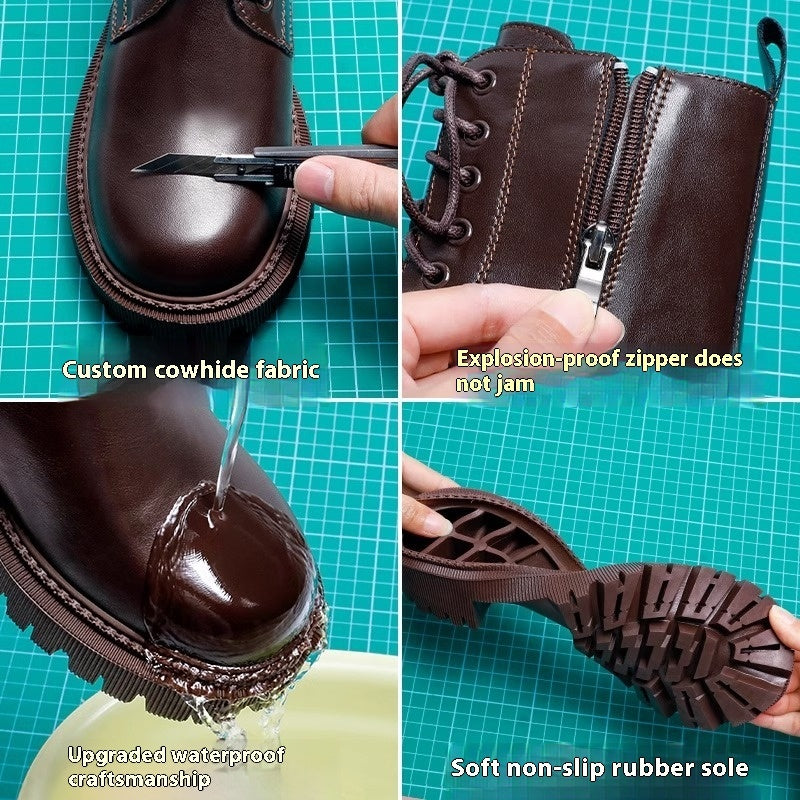 Height-increasing Martain Thick Bottom Hot Motorcycle Boots