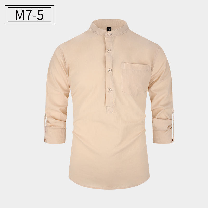 New Men's Cotton Shirt Casual Style