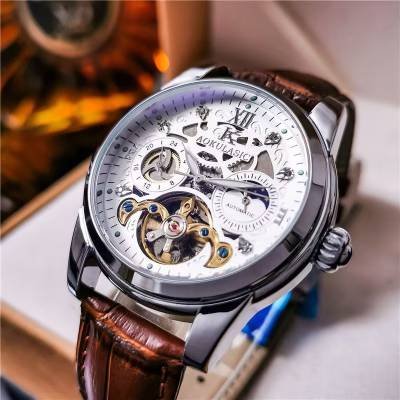 Automatic Mechanical Watch Vintage Men's Waterproof Luminous
