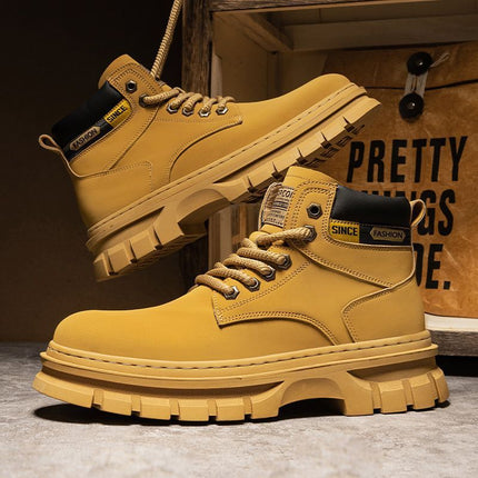 Martin Boots Men Trendy High Top British Working Wear
