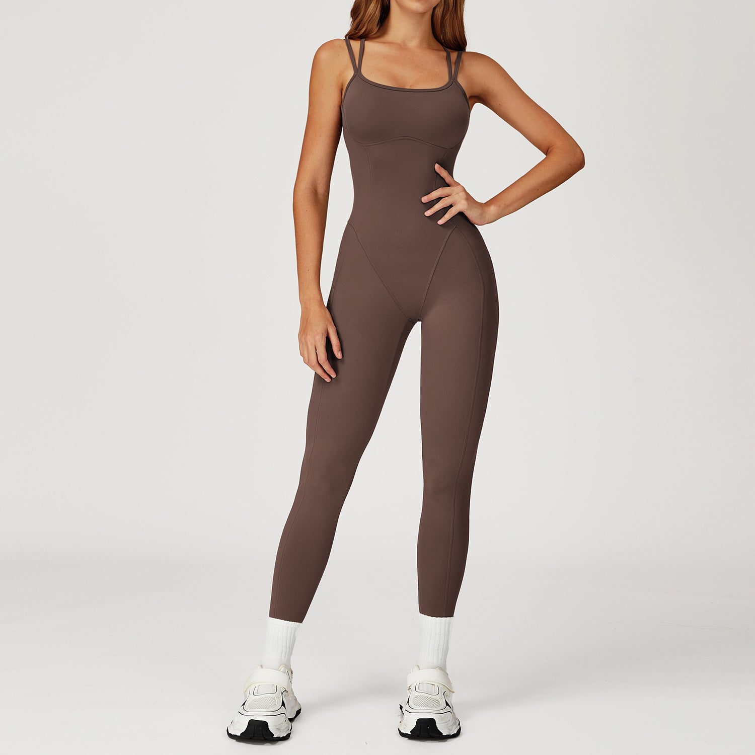 Jumpsuit Cross Back One-piece Slim-fit Yoga Wear