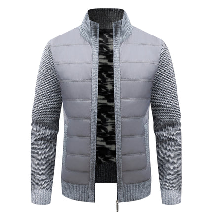 Men's Thickened Long-sleeve Cardigan Sweater Coat
