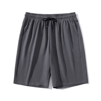 Men's Ice Silk Sports Casual Pants Cropped Quick-drying Beach Pants