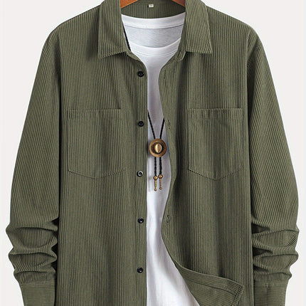 Corduroy Long Sleeve Casual All-matching Shirt Coat