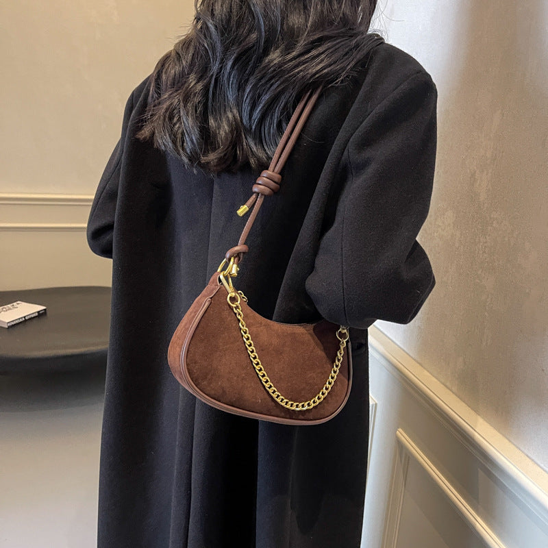 Minority Simple Frosted Small Square Sense Crossbody Shoulder Bag