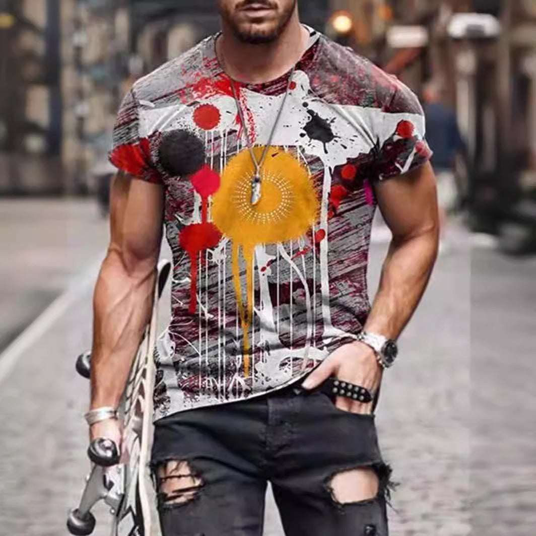 Men's Printed Short-sleeved T-shirt