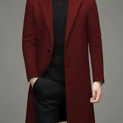 Men's Fashion Casual Slim-fit Woolen Coat