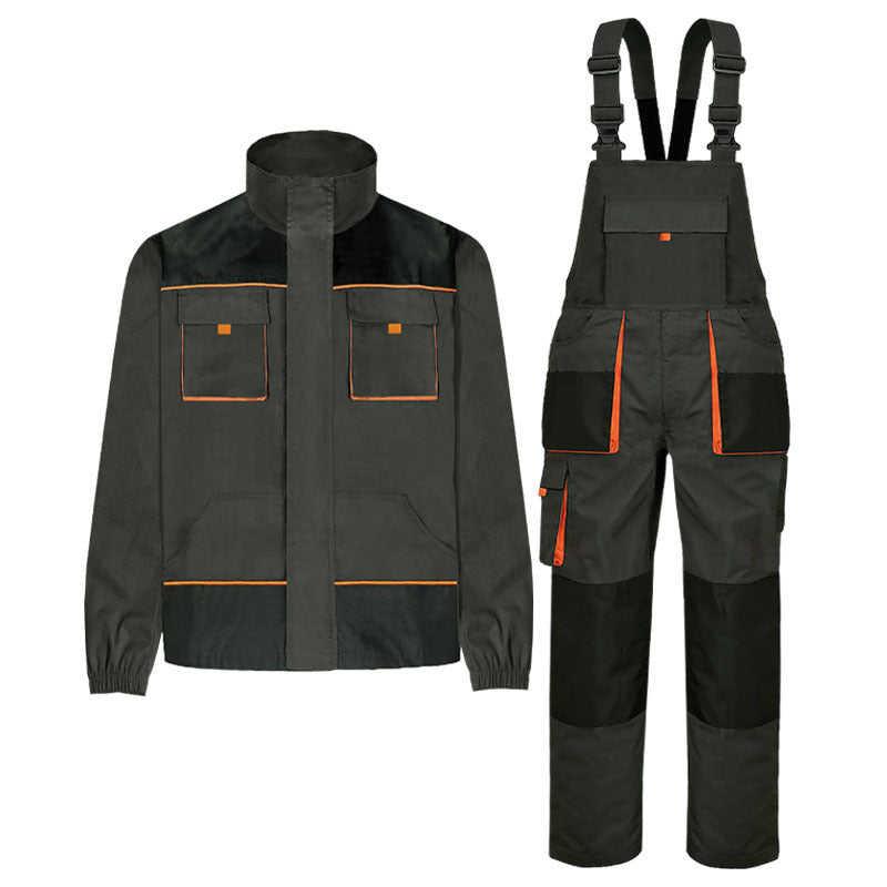Multi-pocket Overalls Suit Wear-resistant One-piece
