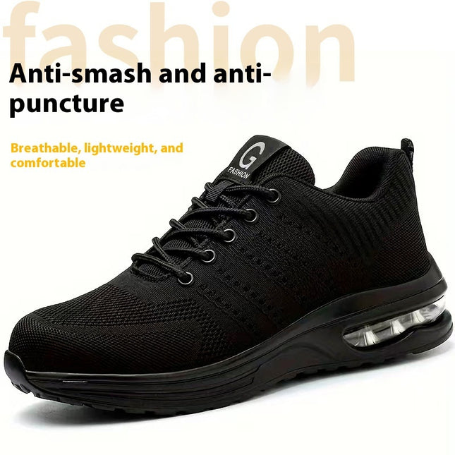 Anti-smashing And Anti-penetration Lightweight Fashion Sports Mesh Safety Shoes